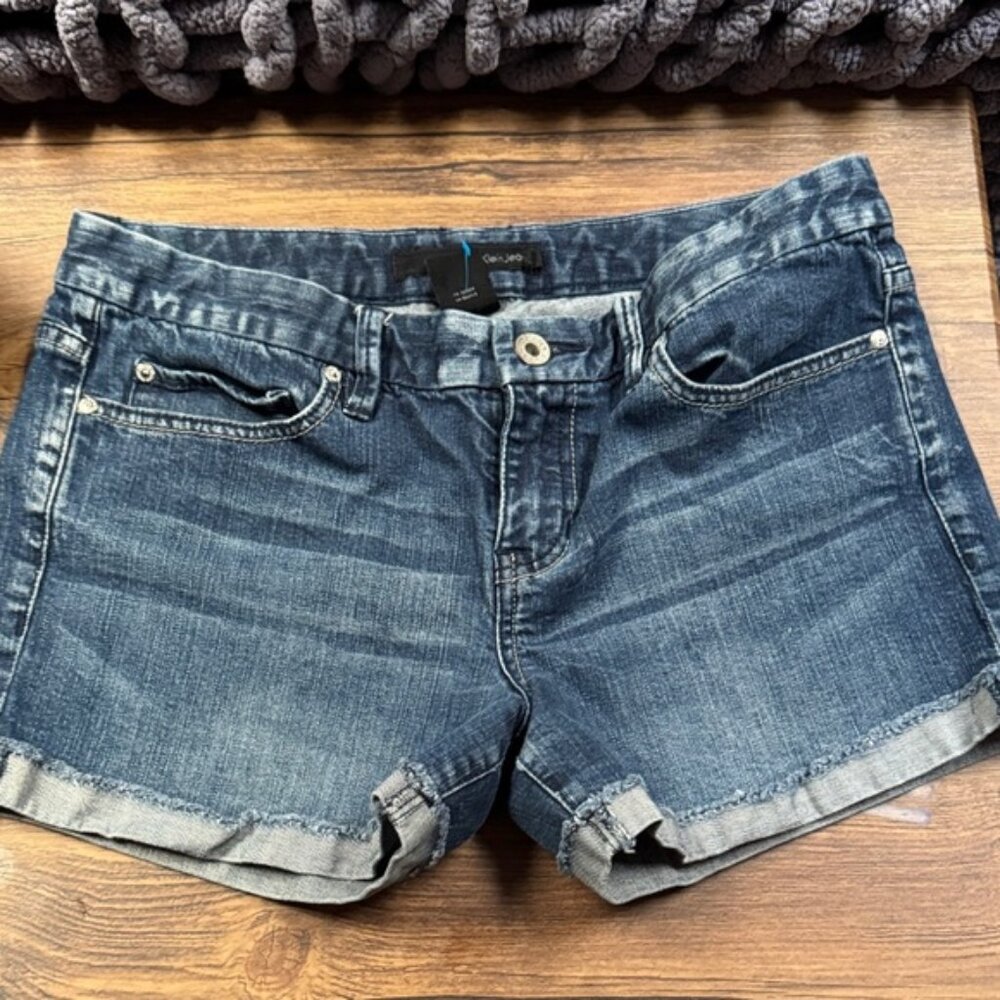 Calvin Klein Women's Dark Blue Jean Shorts